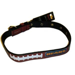 Chicago Bears Leather Dog Pet Collar New Nfl